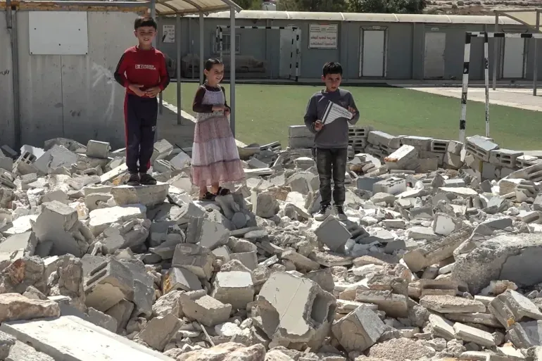 Palestinian Children Return to School Under Threat of Israeli Demolition in Occupied West Bank