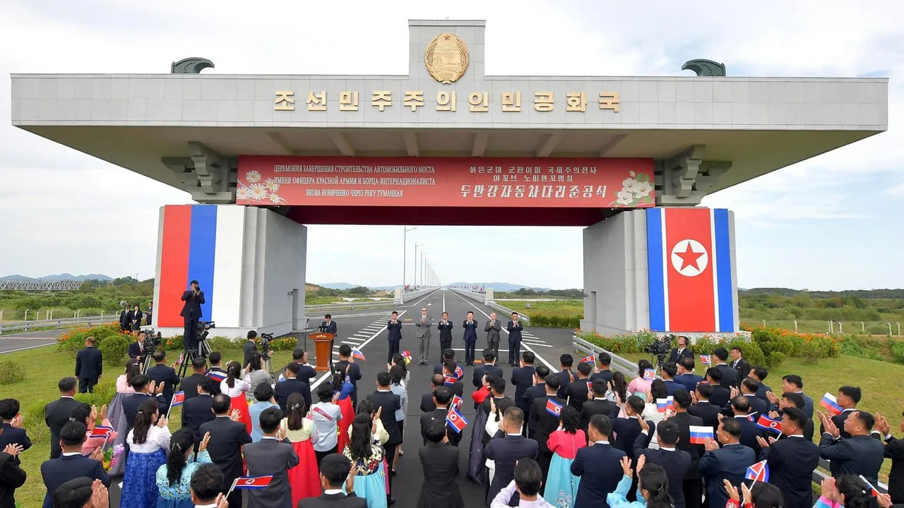 Russia and North Korea Open First Road Bridge Across Shared Border