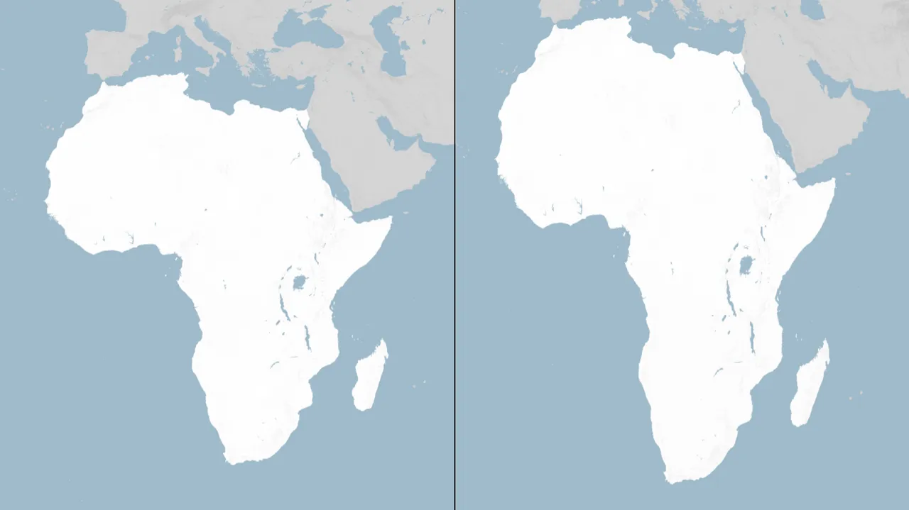 UN Votes 164-1 to Adopt New World Map Reflecting Africa's True Size