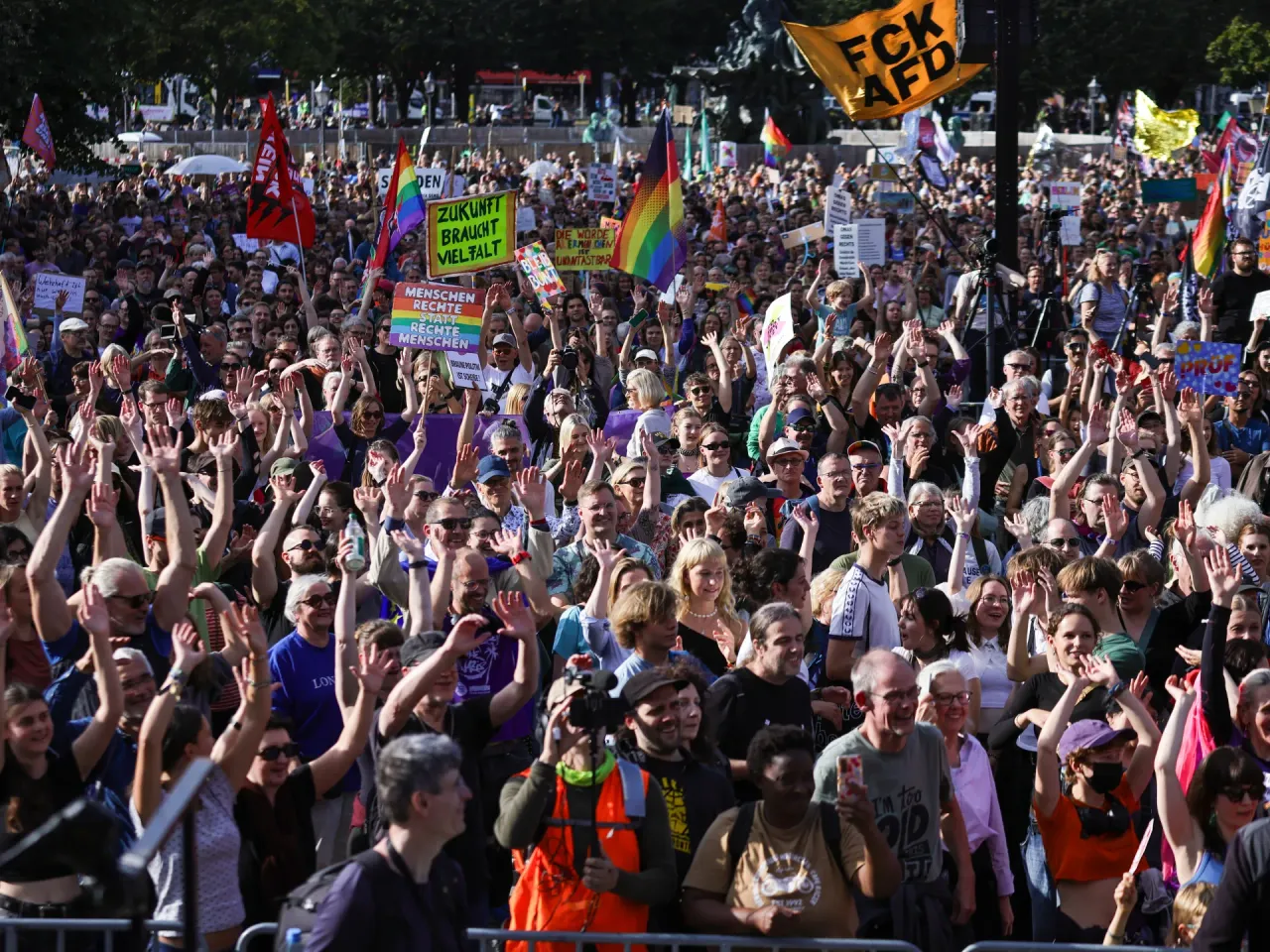 Tens of thousands rally across Germany against AfD after historic Saxony-Anhalt election win