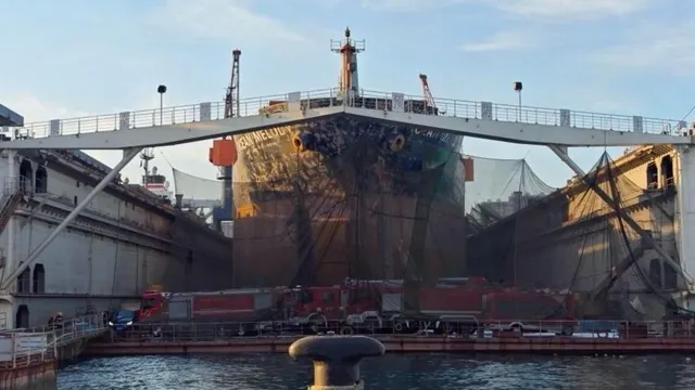 Cargo ship fire at Chinese port kills at least 25, five missing