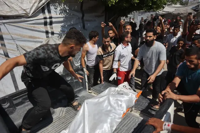 Hamas condemns 'new war crime' as Israeli strikes kill at least 10 in Gaza