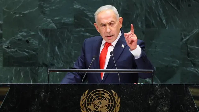 Netanyahu Defends Israel's Military Campaigns at UN as Delegates Walk Out