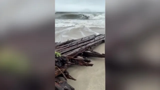 Nor'easter Uncovers Possible 19th-Century Shipwreck on Nantucket Beach