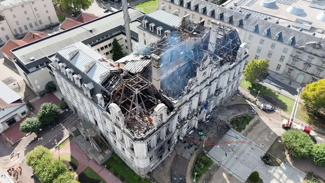 Suspect Arrested After Fire Guts Historic Limoges City Hall Amid Mass Unrest in France