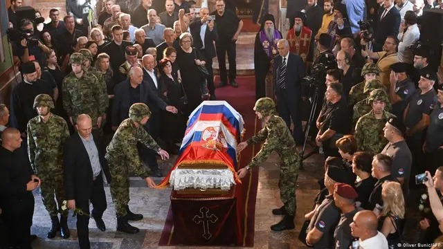 War criminal Ratko Mladic buried with military honors in Belgrade amid EU criticism and political te