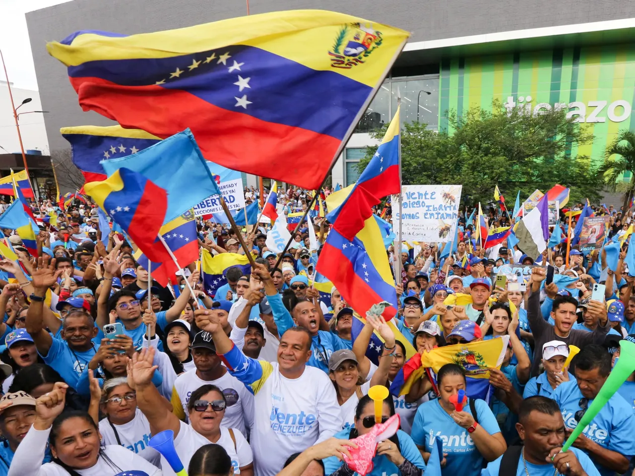 Venezuelans Take to Streets Demanding Free Elections as Successor to Maduro Remains Undecided