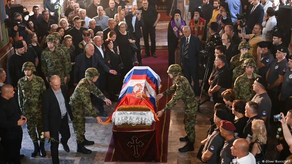 War criminal Ratko Mladic buried with military honors in Belgrade amid EU criticism and political te